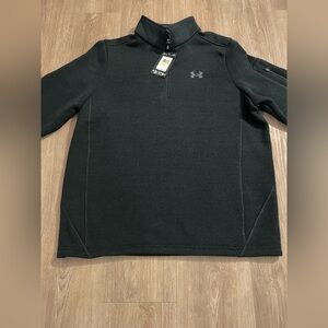 Under Armour Mens Medium Quarter Zip Specialist 1/4 Zip With Arm Zippered Pocket